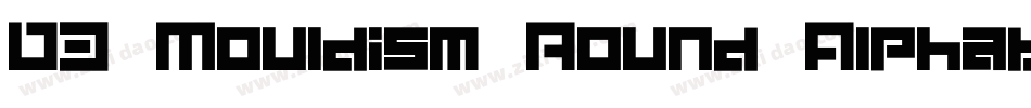 D3 Mouldism Round Alphabet字体转换